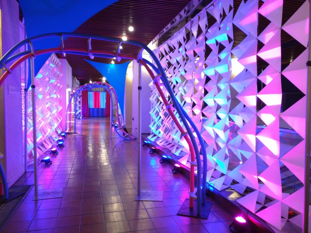 One of my favorite TechOlympics looks ever - the illuminated "tunnel" in the middle of our event space